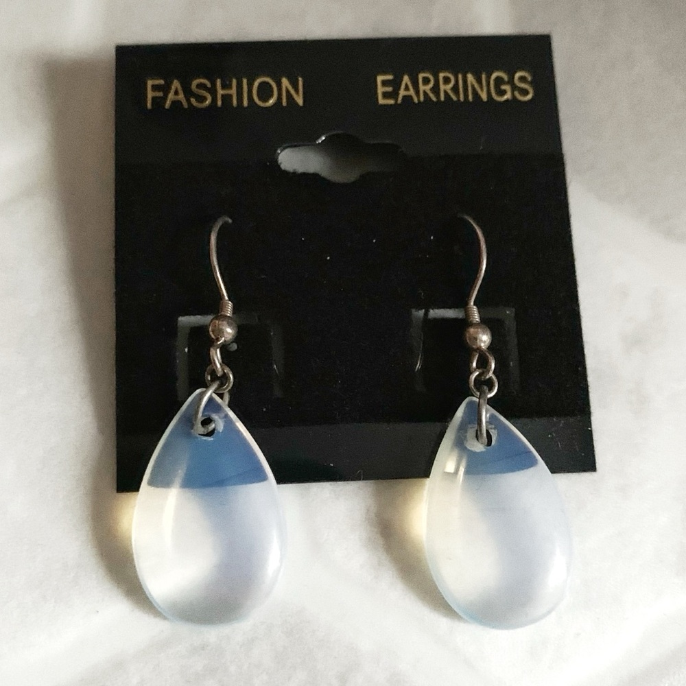 MERMAIDMERCHANT BOUTIQUE Silver & Sea Glass Dangle Earring Set